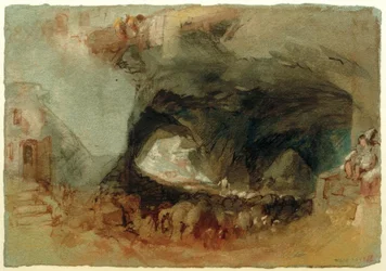 El interior de una cueva cerca de Saumur